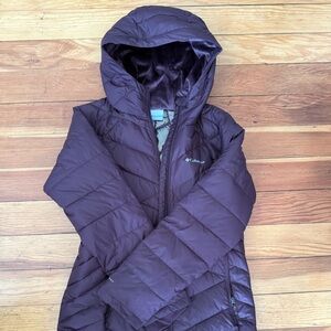 Columbia Women's Plum Hooded Long Puffer Coat
